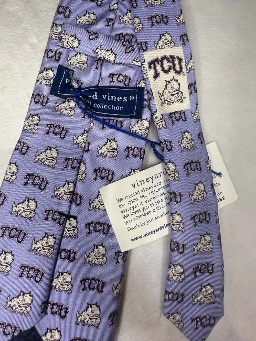 Vineyard Vines TCU Horned Frogs Silk Necktie